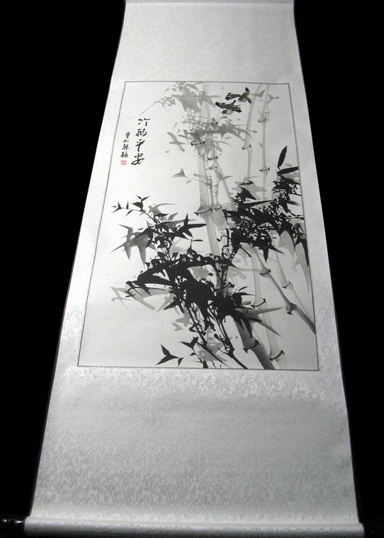梅兰竹菊字画